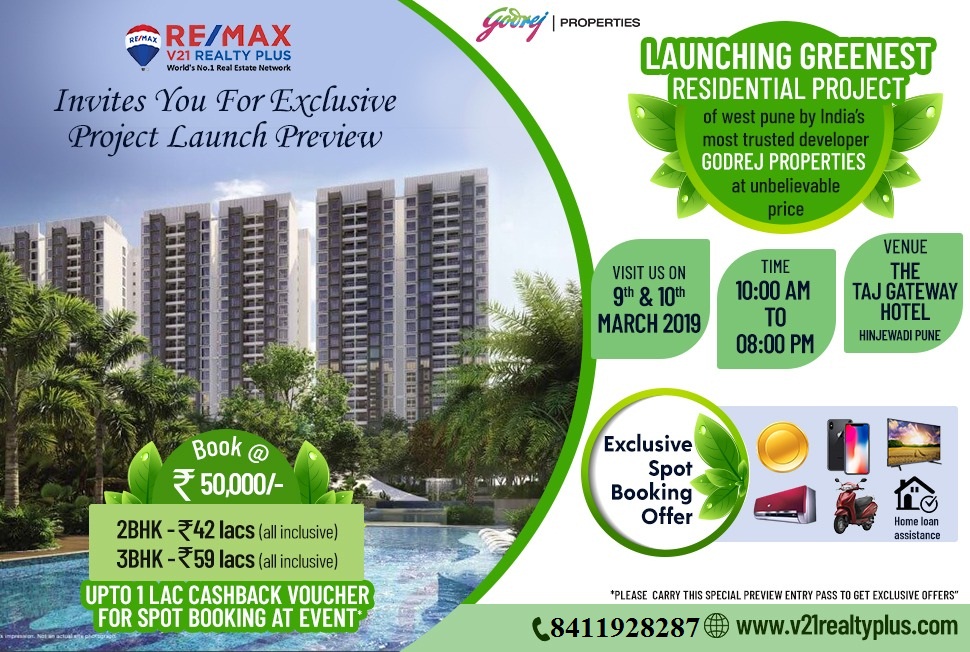RE/MAX invites for Exclusive Godrej Project Launch Preview in Pune Update